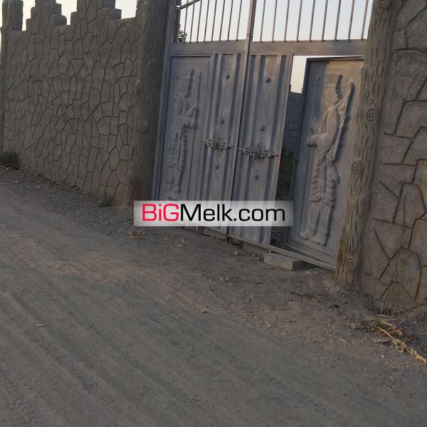 500متر باغ با آب و برق و استخر و دیوار و درختان میوه