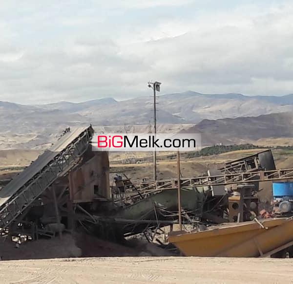 ۱۰ هکتار زمین صنعتی دارای مجوز شن و ماسه بتن آماده