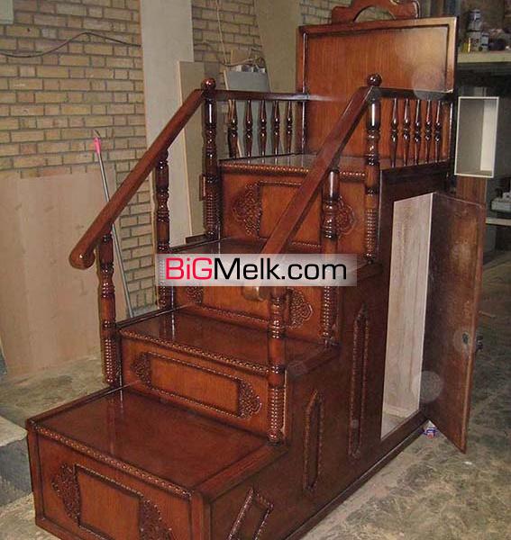 منبر تمام چوب گردو ، منبر تمام چوب راش