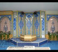 محراب چوبی و کتیبه چوبی mdf